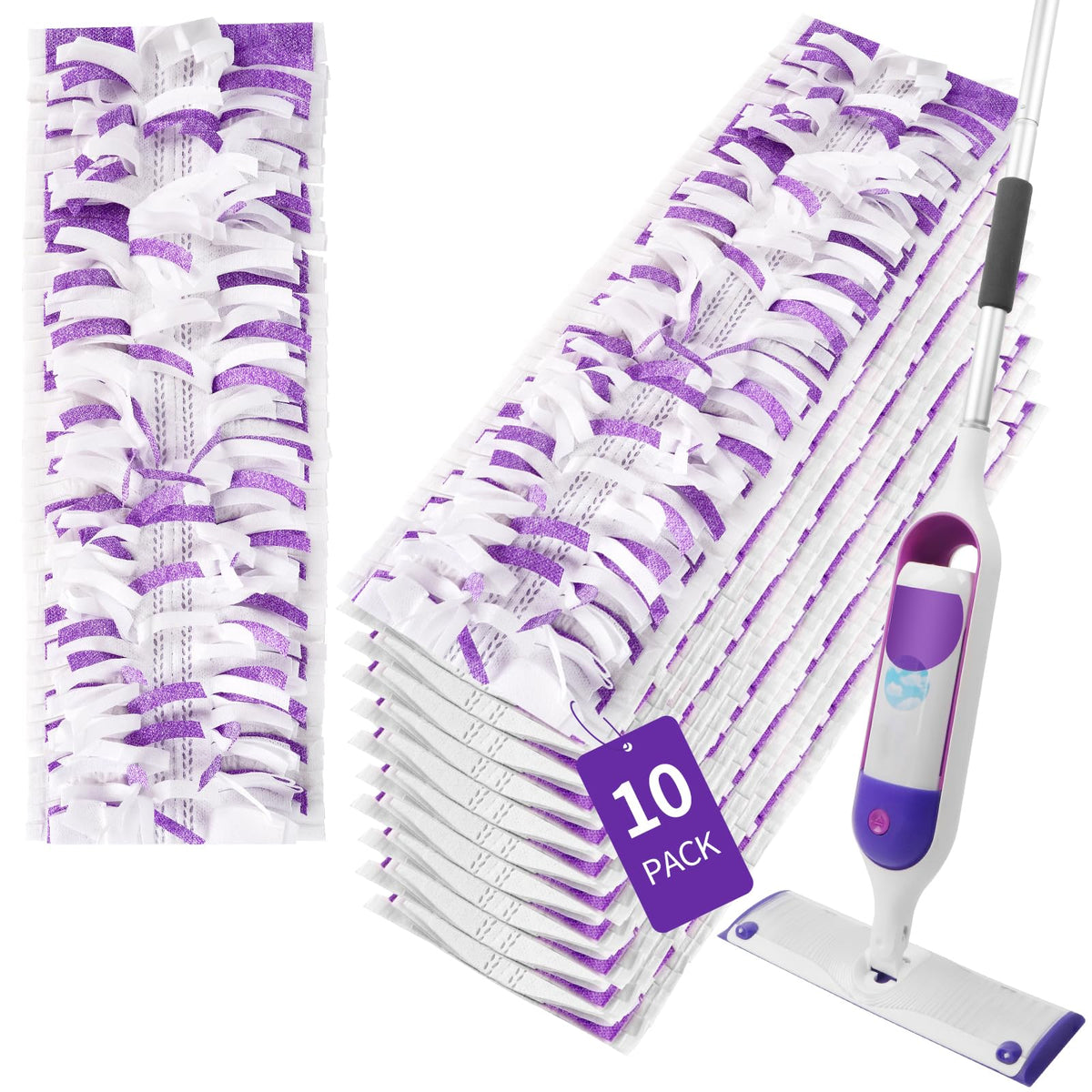 Disposable Power Mop Pads for Swiffer Power Mop, 10 Count