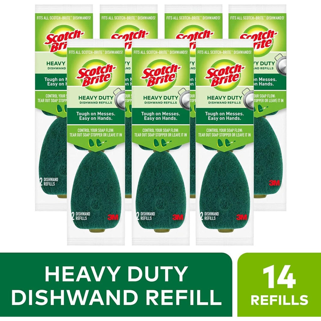 Buy now Scotch-Brite Heavy Duty Dishwand Refills, Keep Your Hands Out of Dirty Water, 2 Refills at indiglob india
