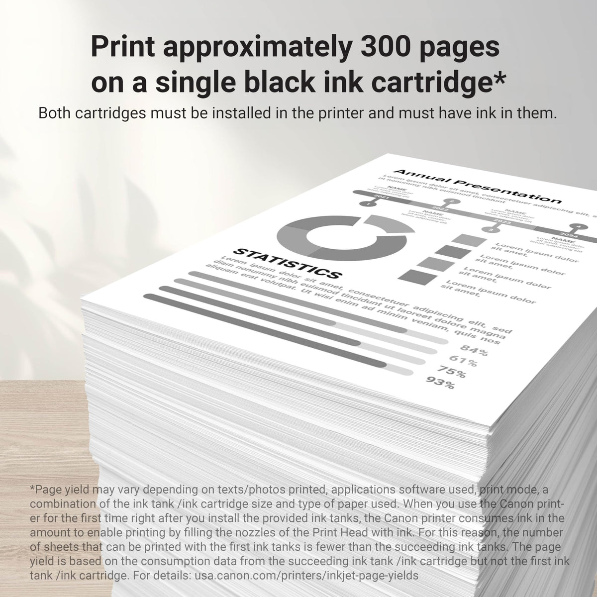Canon PG-275 XL Genuine Black Ink Cartridge, Compatible with TS3520/3522, TR4720/4722, TR4723/TR4725