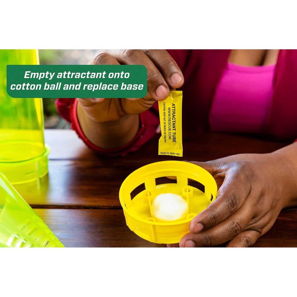 RESCUE! Yellowjacket Attractant – for RESCUE! Reusable Yellowjacket Traps – 4 Week Supply - 2 Pack
