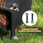 Patented Rolling Lawn Aerator Manual Coring Tool Compacted Soil Loosening