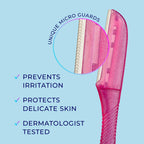 Schick Hydro Silk Touch-Up Dermaplane Razor with Precision Cover, 9ct | Dermaplaning Tool for Face, Facial Razor for Women, Eyebrow Razor, Peach Fuzz Remover