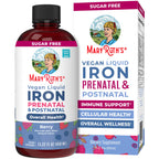 MaryRuth's Prenatal & Postnatal Iron Liquid, Sugar Free, Vegan, 15.22 Fl Oz | Bioavailable Ferrochel, Red Blood Cell Production, Sugar Free, Vegan, Non-GMO