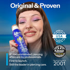 H2Ocean Piercing Aftercare Spray 4oz - Keloid Bump Removal Sea Salt Spray | for Body and Facial Piercings - Ear, Nose, Navel, Oral & Body Piercing Cleaner, Aftercare Solution for New Piercings