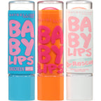 Buy now Maybelline New York Baby Lips Moisturizing Lip Balm 3-pack, Lip Care Essentials, 3 Shades at indiglob india