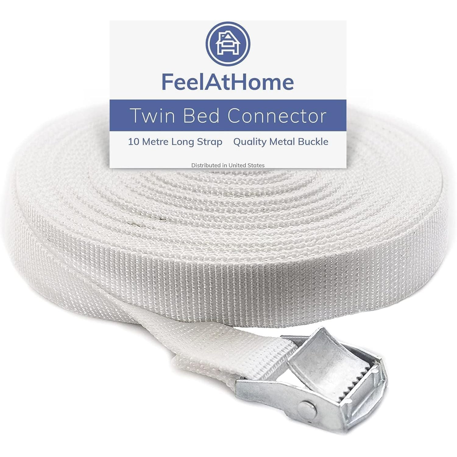 Buy now FeelAtHome Twin Bed Converter - Twin to King Mattress Joiner, 33ft Long Connecting Strap at indiglob india