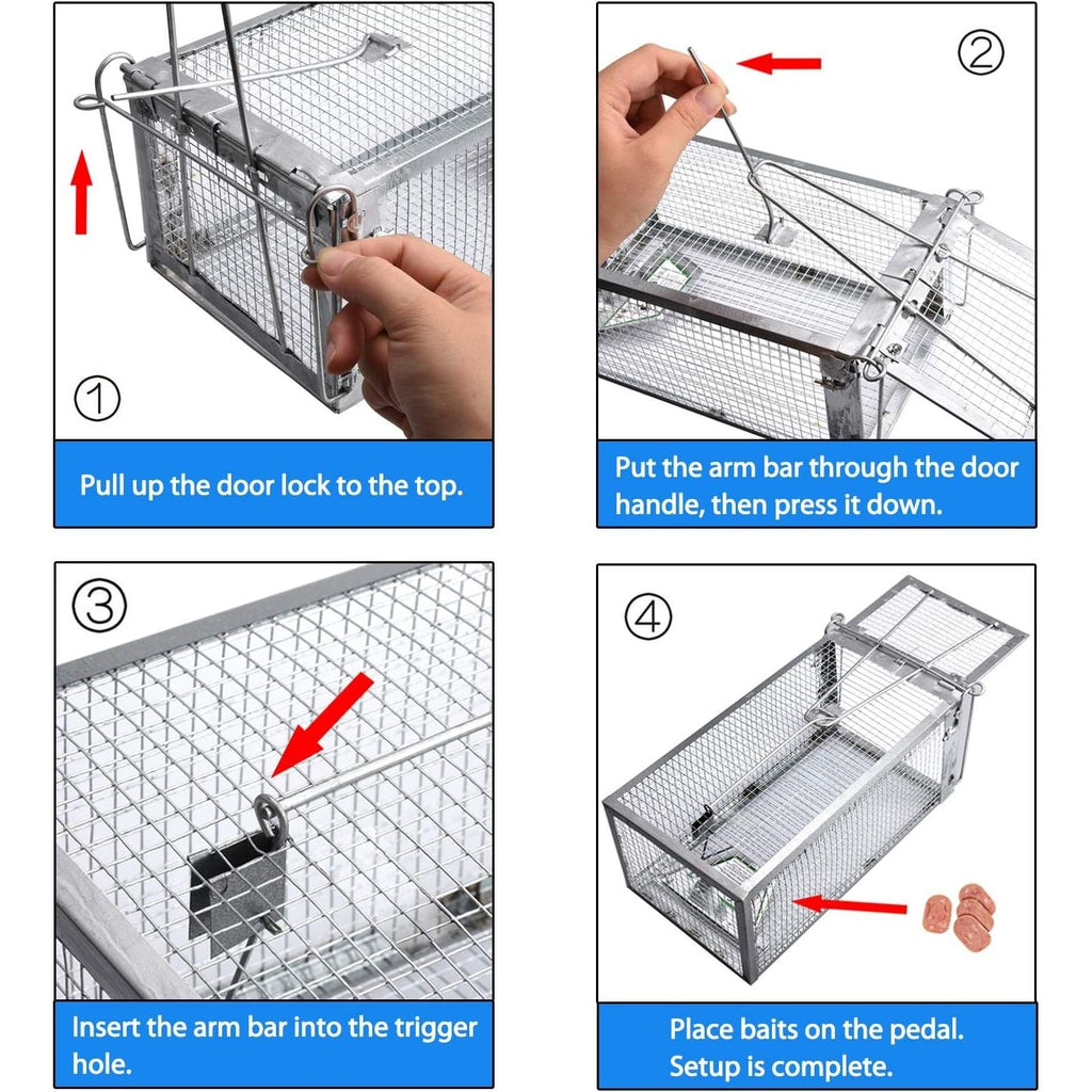Buy now Gingbau Chipmunk Trap Humane Live Mouse Rat Cage Trap - Small at indiglob india