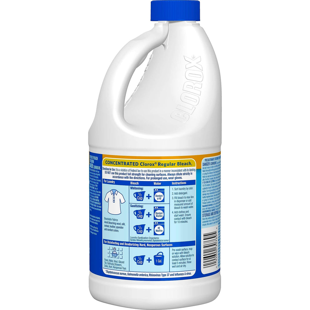 Clorox Bleach Regular, 96 oz