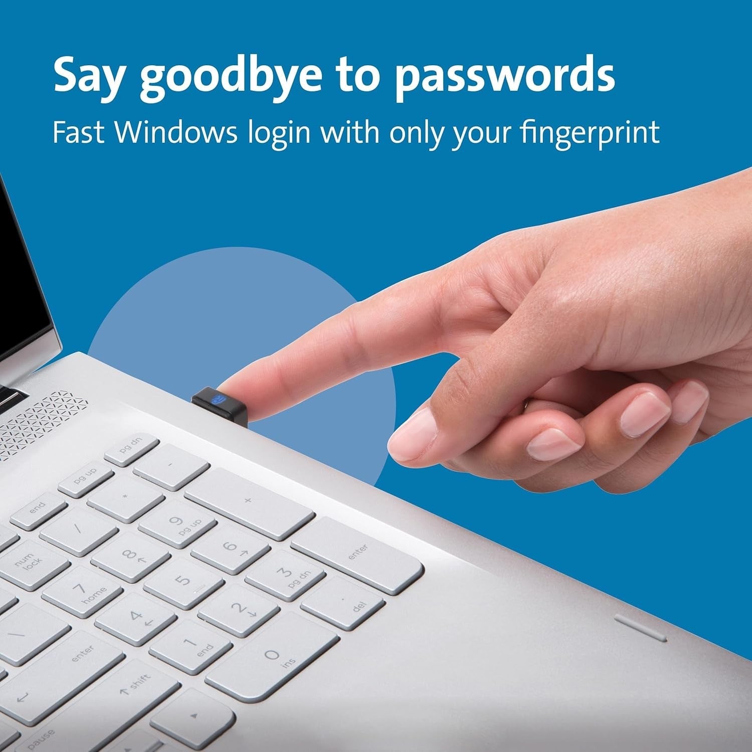 Buy now Kensington VeriMark Gen1 USB-A Fingerprint Key Reader - Windows Hello, Anti-Spoofing (K67977WW) at indiglob india