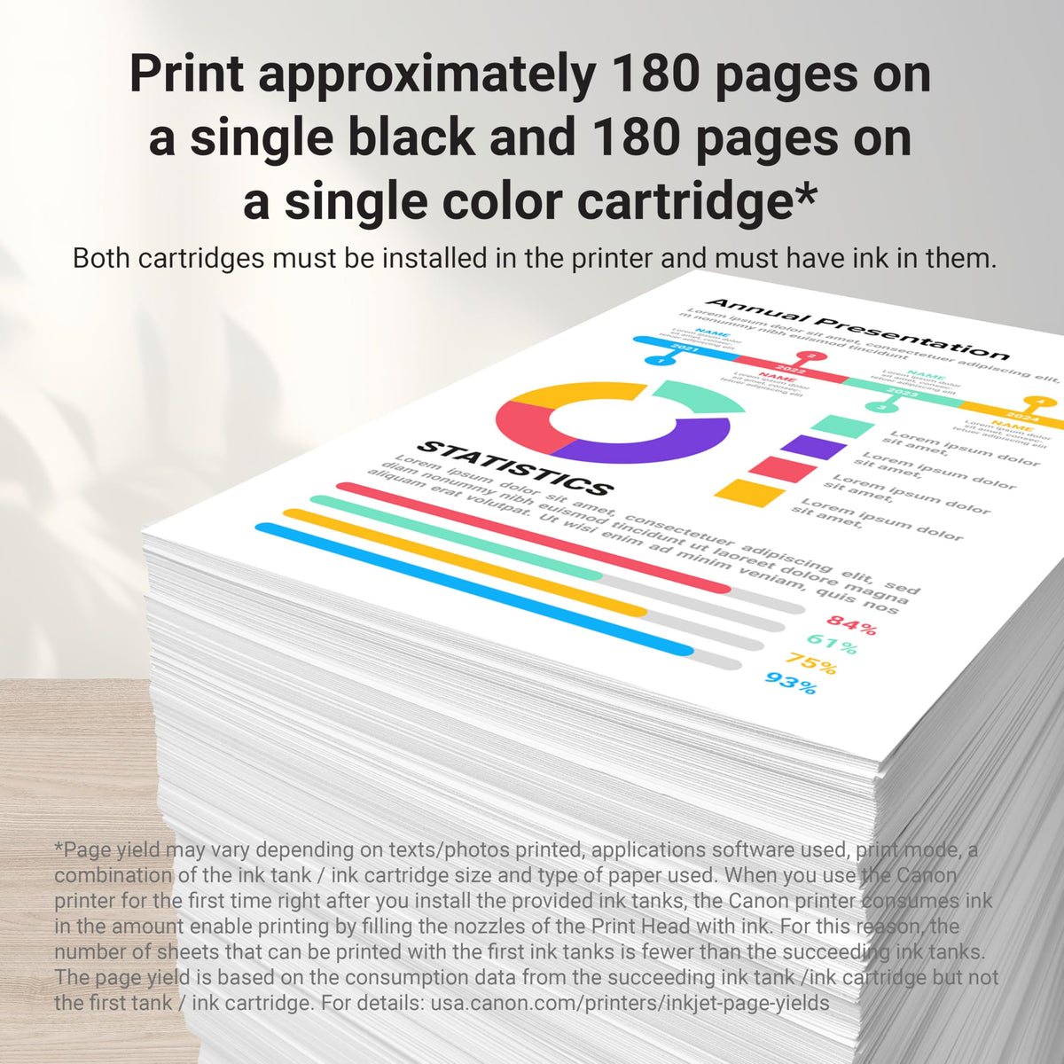 Canon PG-295 / CL-286 Genuine Ink Value Pack (2 Cartridges), Compatible with TR7120, TS6520, TS4320
