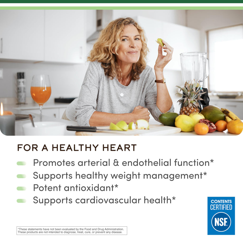 Citrus Bergamot Extract 1,000mg, Supports Healthy Cholesterol, 60 Capsules | Full-Spectrum Citrus Polyphenols, Supports Heart Health, Healthy Cholesterol + Triglyceride Levels, Third-Party Tested