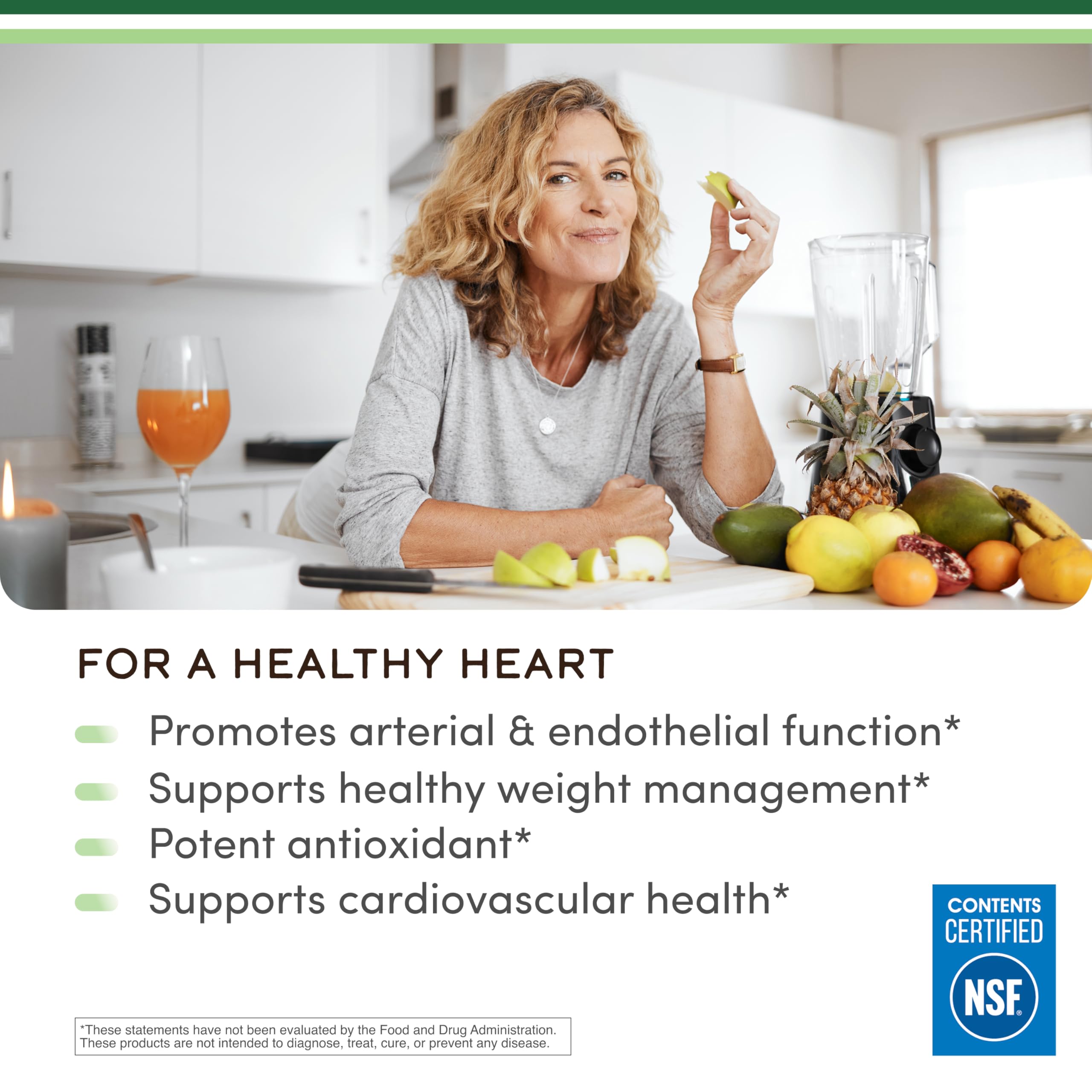 Citrus Bergamot Extract 1,000mg, Supports Healthy Cholesterol, 60 Capsules | Full-Spectrum Citrus Polyphenols, Supports Heart Health, Healthy Cholesterol + Triglyceride Levels, Third-Party Tested
