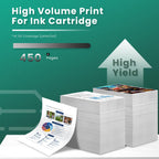 GREENBOX 63 Black Ink Cartridges High Yield for 63 Ink Cartridge, 2-Pack