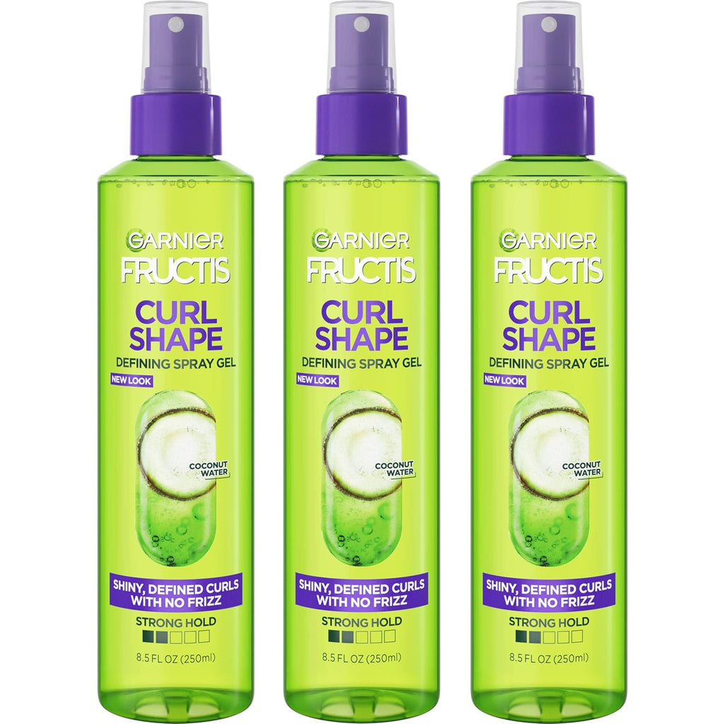 Buy now Garnier Fructis Style Curl Shape Defining Spray Gel for No Frizz, 8.5 Fl Oz, 3 Count (Packaging May Vary) 3 Count Citrus at indiglob india
