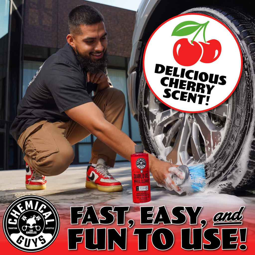 Buy now Chemical Guys Diablo Gel Oxygen Infused Foam Wheel & Rim Cleaner, Concentrated Car Wheel Cleaner Safe on All Finishes, Removes Brake Dust, Dirt, Grime, for Cars, Trucks, SUVs, Motorcycles & RVs, 16 oz at indiglob india