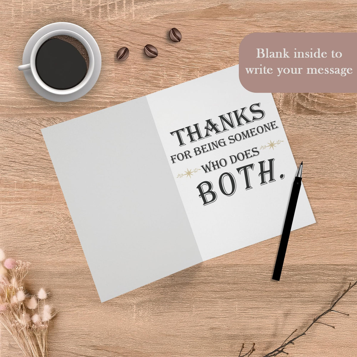Cheerin Appreciation Card with Envelope - Thank You Cards for Coworkers, Teachers, Friends, Boss, or Parents - Inspiration Cards 5x8 Inch