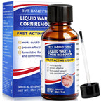 Wart Remover Liquid - Gentle Formula for Plantar Warts, Common & Corn on Feet, Hands and Other External Areas - Salicylic Acid - NET WT: 30ml/ 1fl oz