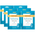 Buy now Burt's Bees Hydrating Face Mask with Clary Sage, Single Use Sheet Mask, 6 Count (Package May Vary) at indiglob india
