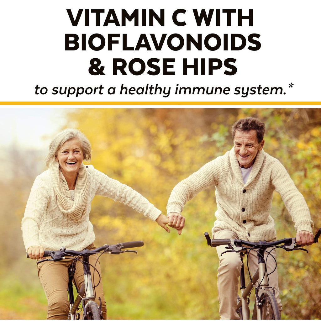Viva Naturals Vitamin C, 1000 mg, 250 Vegetarian Capsules – with Citrus Bioflavonoids & Rose HIPS, Non-GMO for Immune Support & Antioxidant Protection