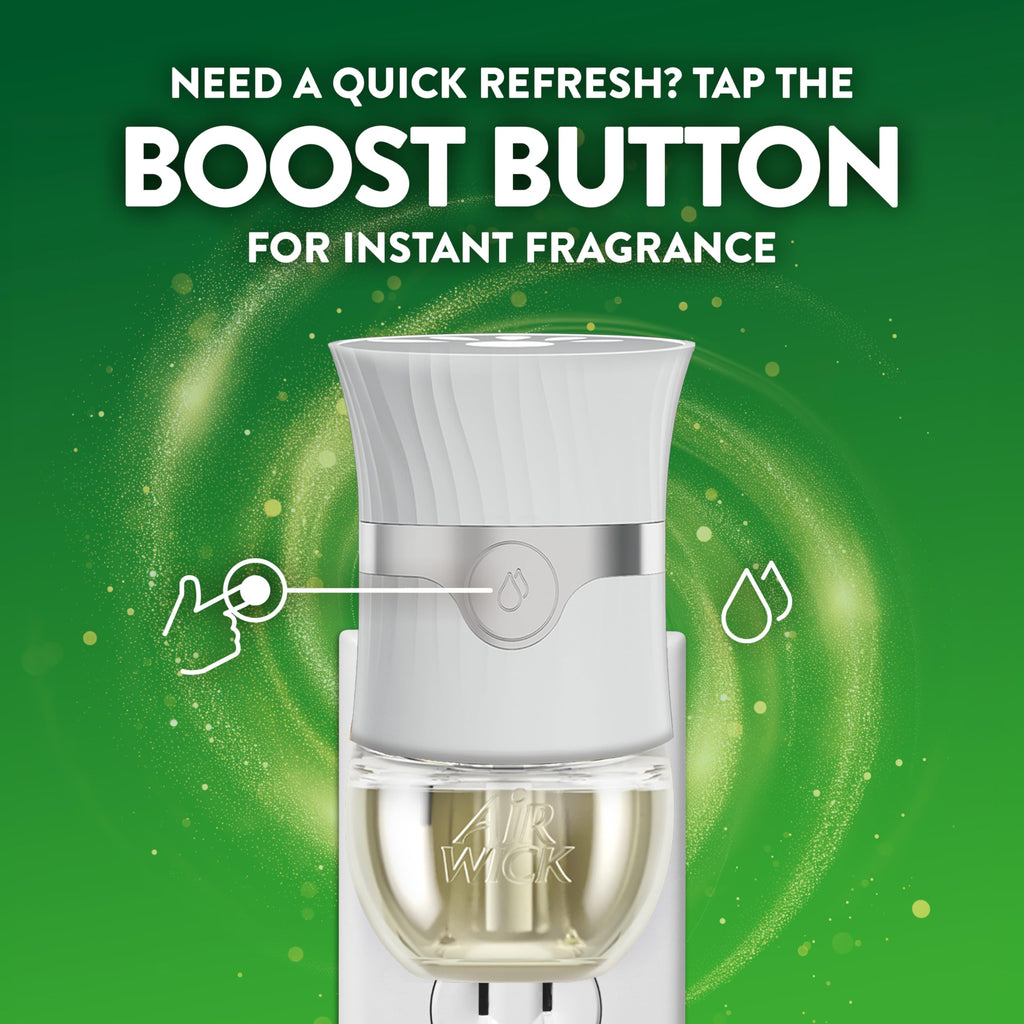 Air Wick Plug In Air Freshener Refills, Lush Honeysuckle & Sweet Peach, 4ct