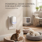 Cat Litter Odor Deodorizer, Plug In, Safe Air Purifier for Pets