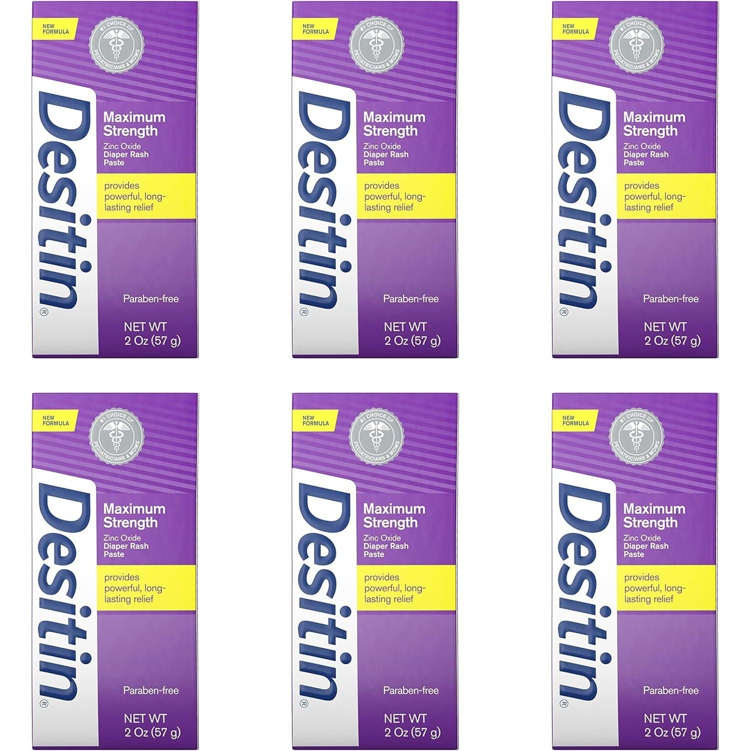 Buy now Desitin Maximum Strength Baby Diaper Rash Cream, 40% Zinc Oxide, Hypoallergenic No Added Parabens & Dyes, Protects & Relieves Baby’s Skin for Up to 12 Hours, Prevents Diaper Rash, 4.8 oz Tube 2 Ounce (Pack of 6) Maximum Strength at indiglob india