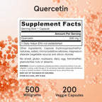 Buy now Jarrow Formulas Quercetin 500 mg - 200 Veggie Caps - Supports Antioxidant Status, Cardiovascular Health & Immune Health - 200 Servings at indiglob india