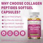 Multi Collagen Peptides Softgel - Type I, II, III, V, X - Hydrolyzed Collagen Peptides with Biotin Vitamin C Hyaluronic Acid for Women & Men, Supports Skin Hair Nail & Joint, Non-GMO, 60 Servings
