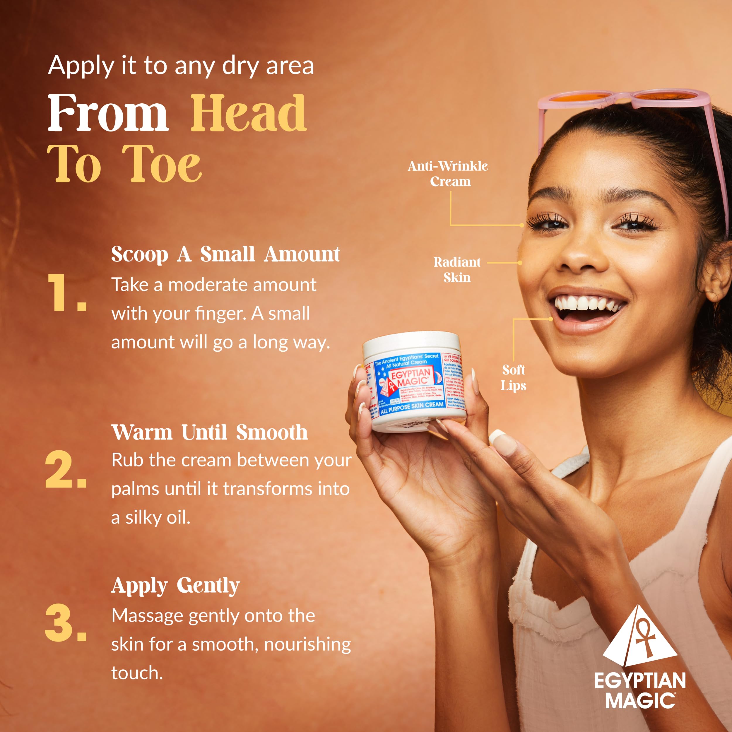 Buy now Egyptian Magic - All Purpose Face, Body, and Dry Skin Moisturizing Cream, Skin Protectant for Women & Men, Eczema Care Healing Balm, Scar Treatment, Stretch Marks, and Tattoo Aftercare, 2oz Jar at indiglob india