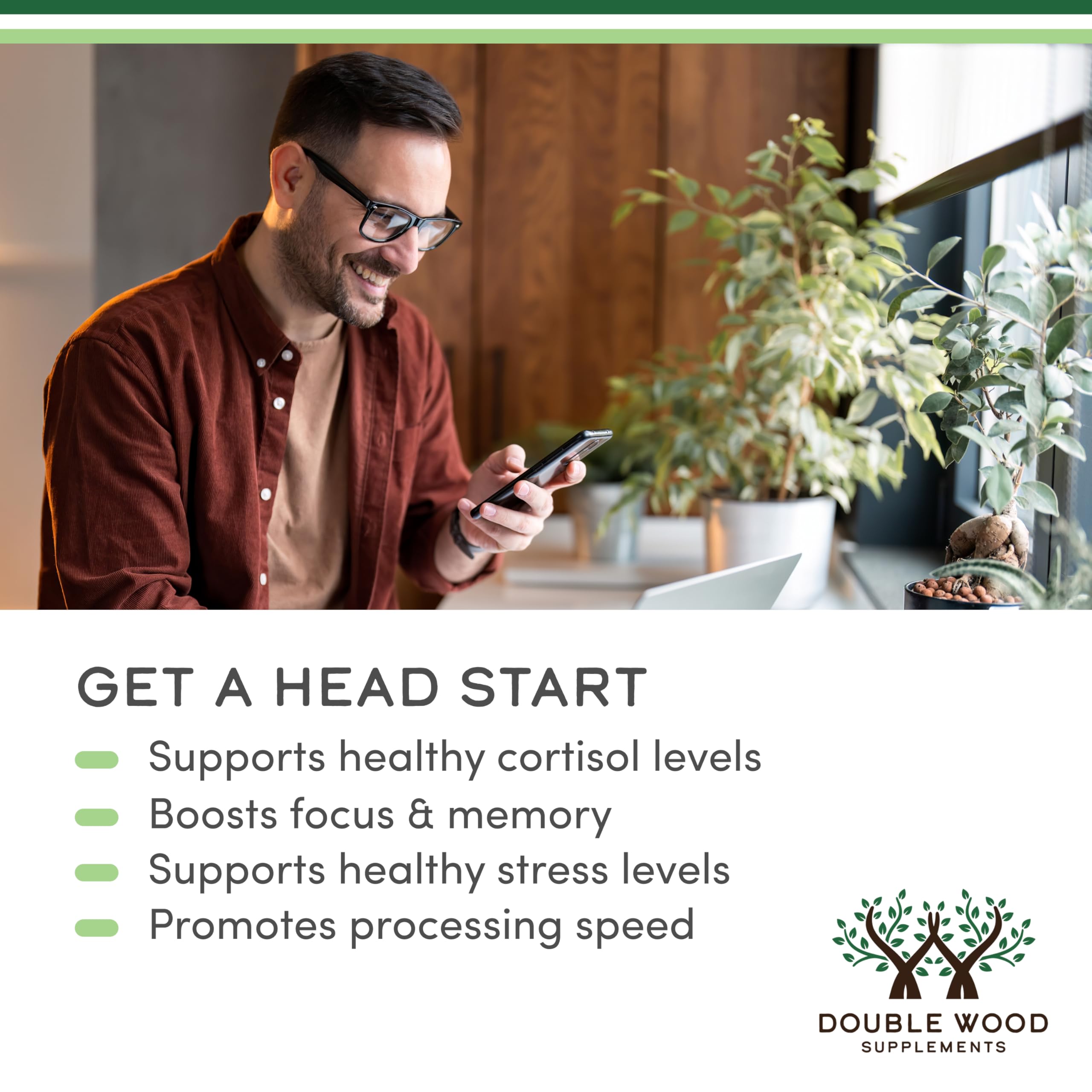 Phosphatidylserine 300mg, Memory, Focus + Cortisol Support, 120 Capsules | Memory, Focus + Cortisol Supplement, NSF Certified, Calm, Restful Sleep Taken PM, 2 Small Caps, Builds Over 1-4 Weeks