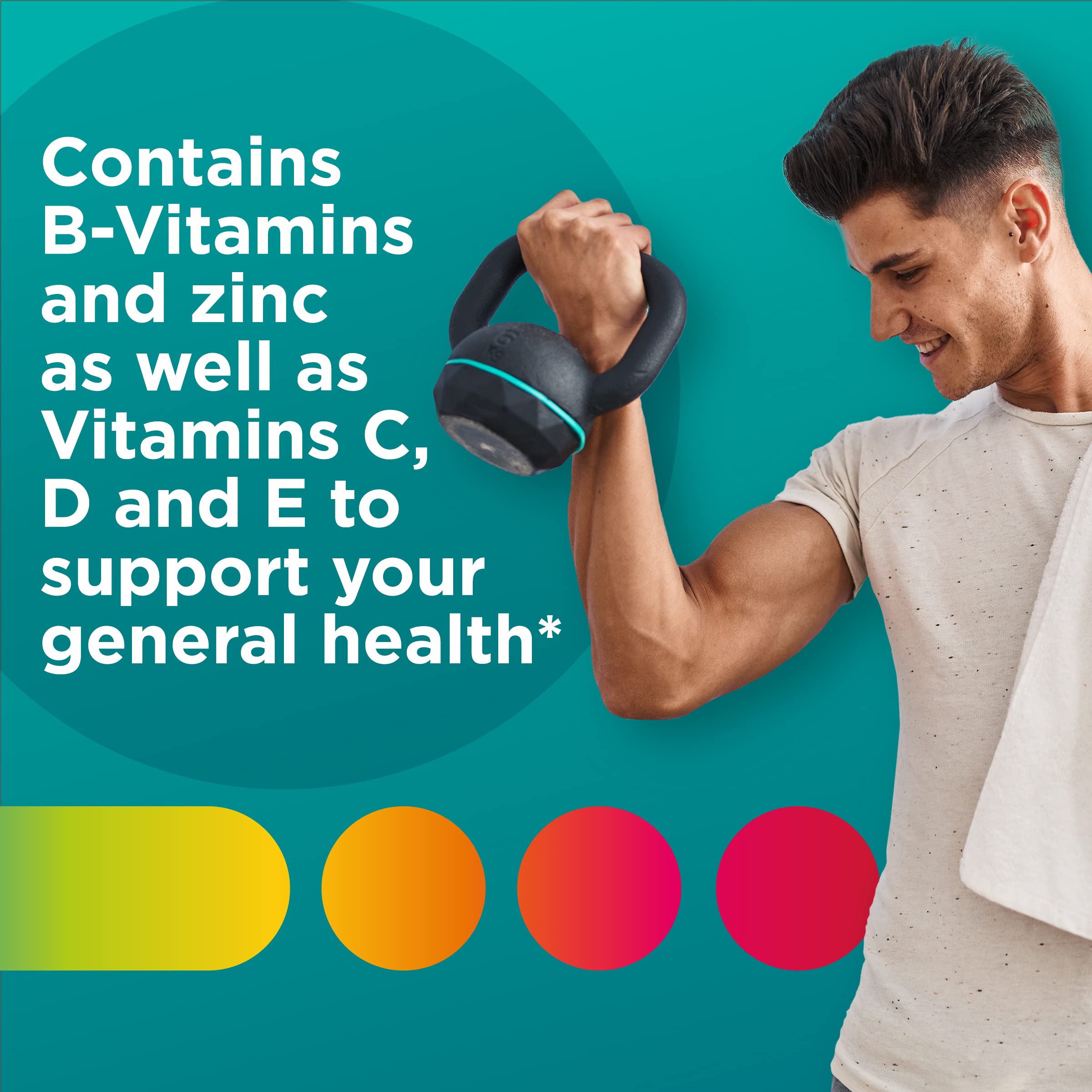 Centrum MultiGummies for Men 18 and Over, 100 Count | Contains Vitamin D3, B Vitamins and Antioxidants, Gluten Free, Non-GMO Ingredients, GLP-1 Support