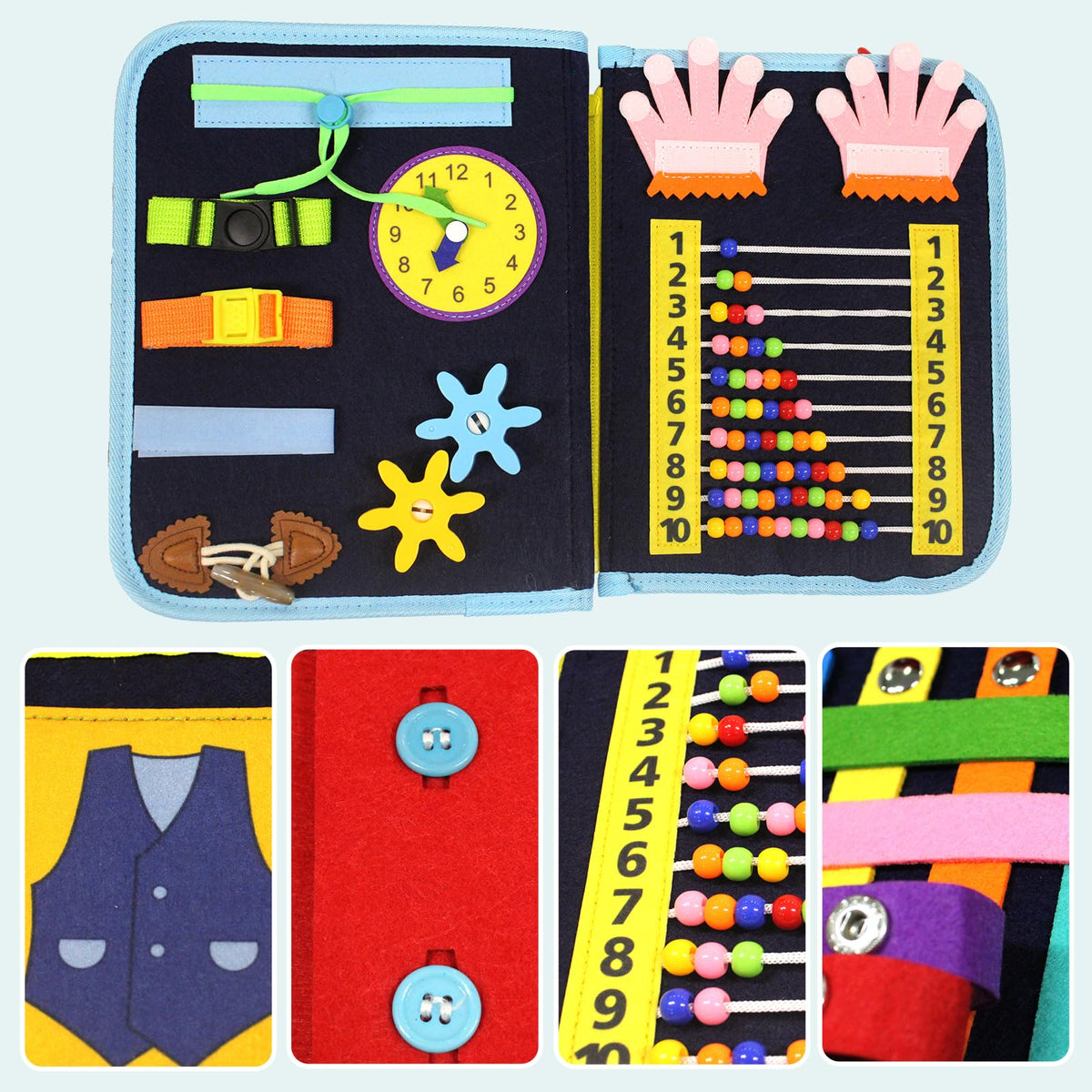 Fidget Blanket for Adults with Dementia, Dementia Products for Elderly