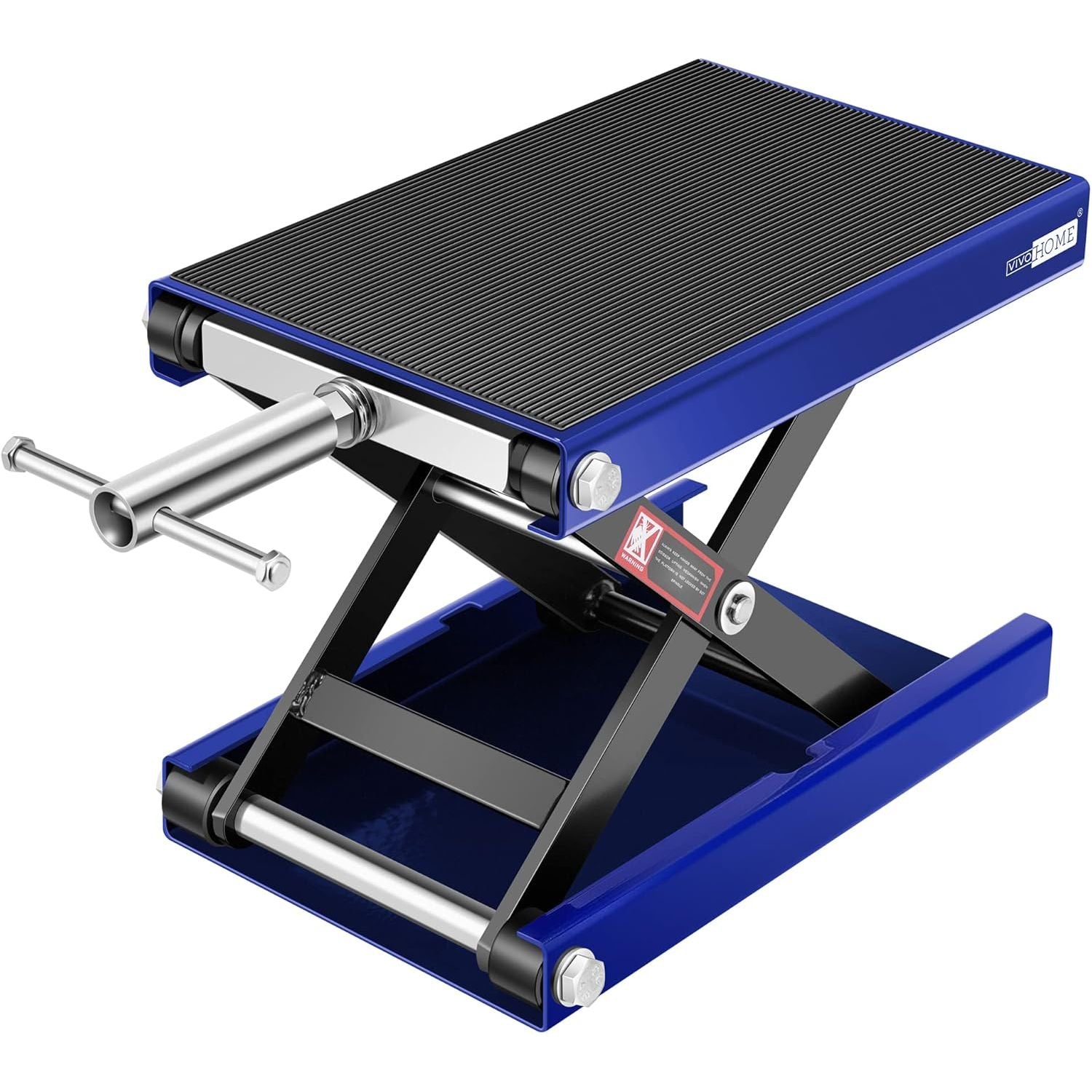 Buy now VIVOHOME Motorcycle Lift Scissor Jack Steel Wide Deck Hoist Crank Center Stand 1100 LBS Capacity for Motorcycles, ATVs, Dirt Bikes Red Blue at indiglob india