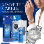 Buy now Blitz Watch Care Kit Watch Cleaning Set for Gold, Silver, Platinum, & Leather Bands Non-Porous, Precious & Semi-Precious Stone Settings Nontoxic, Non-Abrasive, & Planet Friendly Made in the USA Pack of 2 at indiglob india