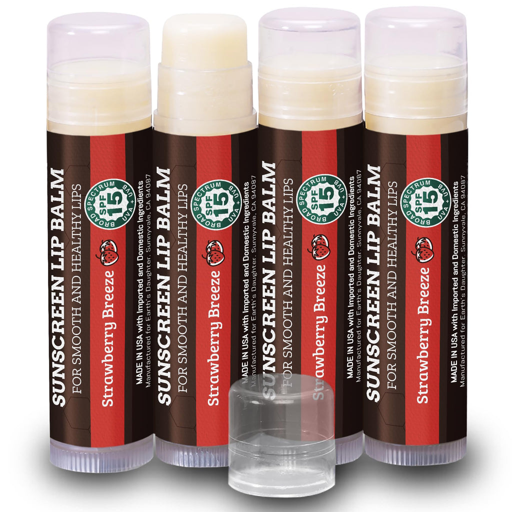 Buy now Earth's Daughter USDA Organic Lip Balm 6-Pack - Fruit Flavors, Beeswax, Coconut Oil, Vitamin E - Best Lip Repair Chapstick for Dry Cracked Lips - Moisturizing Lip Care at indiglob india
