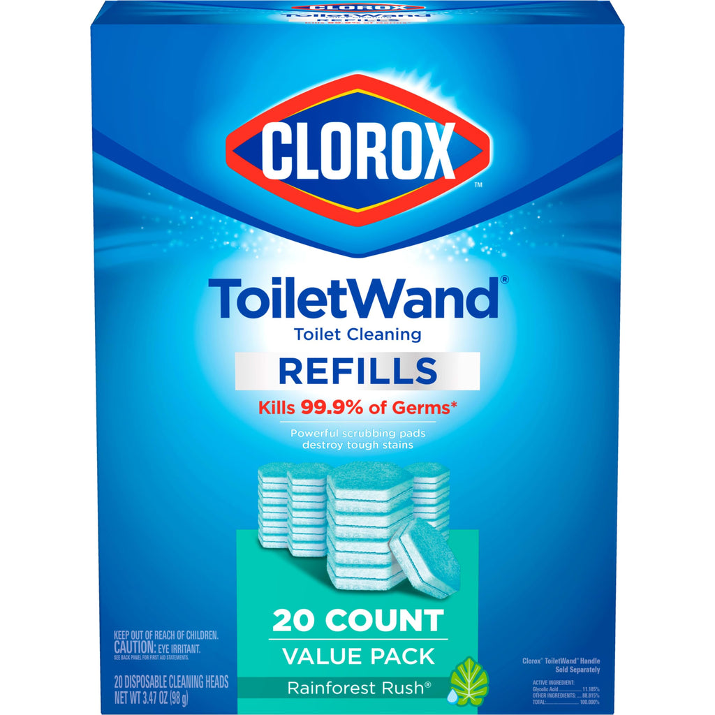 Buy now Clorox ToiletWand Toilet Cleaner Refills, Toilet brush, Rainforest Rush, 20 Count at indiglob india