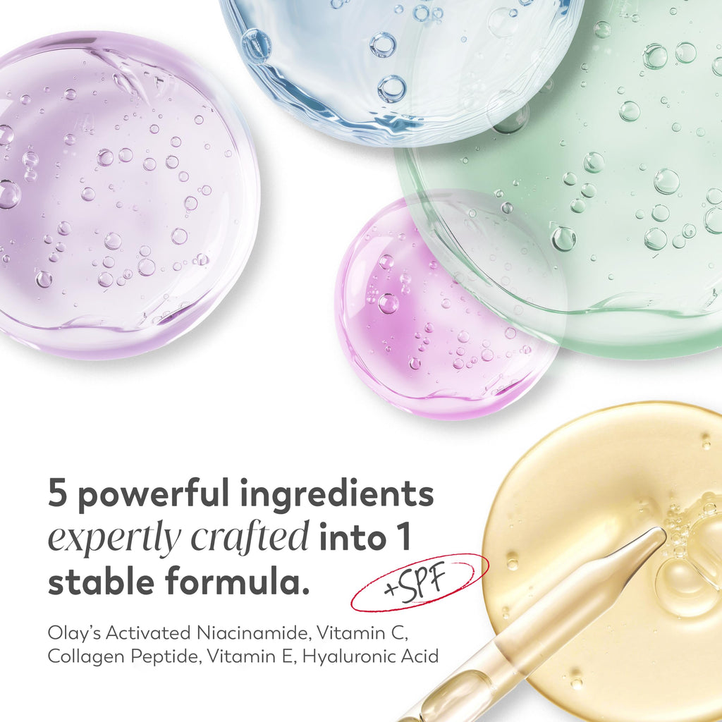Olay Super Cream with Sunscreen SPF 30, Lightweight Face Moisturizer with Sun Protection, 5-in-1 Skin Care Benefits - Hydrating, Brightening, Firming - Niacinamide, Vitamin C, Collagen Peptide, 1.7 oz