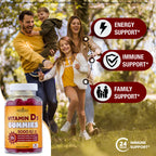NEW AGE Vitamin D3 5000 IU 125mcg Gummies - Immune Supplement - Non-GMO, Gluten-Free, Dairy-Free, No Gelatin (120 Gummies (Pack of 2))
