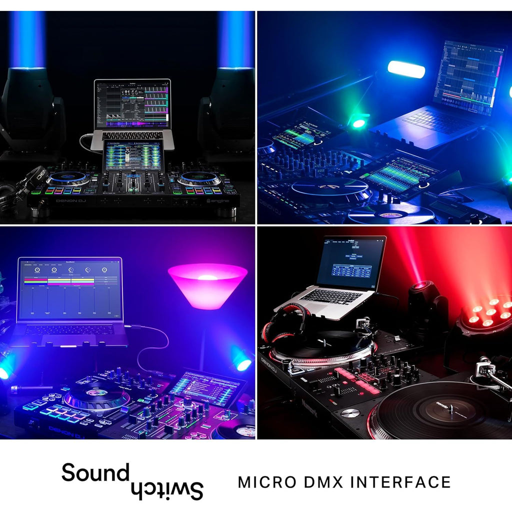 Buy now SoundSwitch Micro DMX Interface - Ultra-Compact USB to DMX Interface with 3-Month Free SoundSwitch Software Access at indiglob india