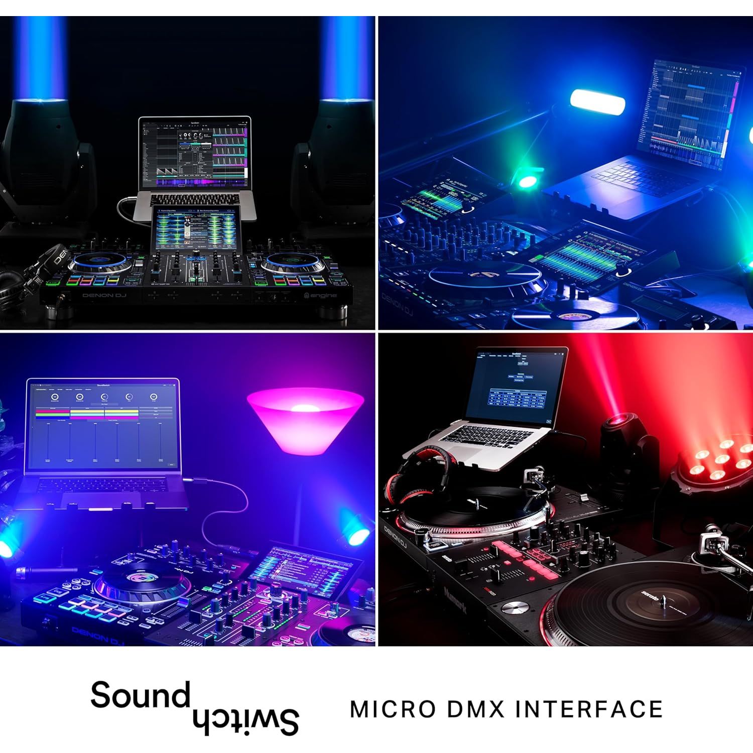 Buy now SoundSwitch Micro DMX Interface - Ultra-Compact USB to DMX Interface with 3-Month Free SoundSwitch Software Access at indiglob india