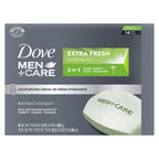 Buy now Dove Men+Care Bar 3 in 1 Cleanser for Body, Face, and Shaving Extra Fresh 14 Bars to Clean and Hydrate Skin Body and Facial Cleanser Mandarin Citrus, Patchouli, and Rosemary scent 3.75 oz at indiglob india