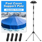 Metal Pool Cover Support Pole: Never Inflate - No Air Leaks All Winter