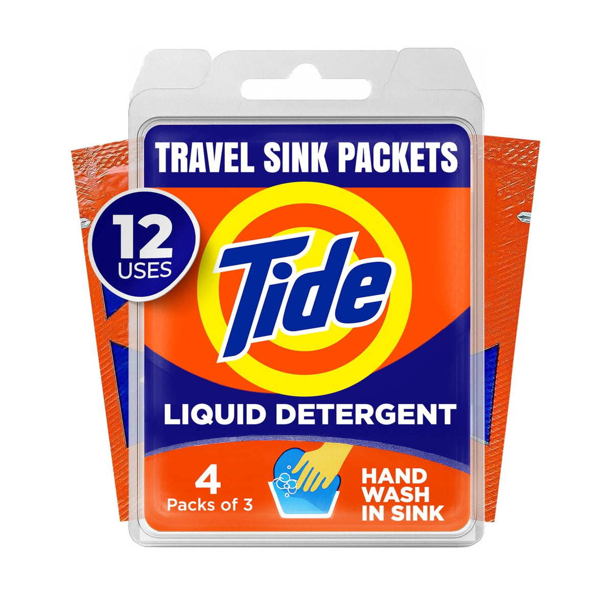 Tide Sink Pack Liquid Laundry Detergent, 0.51 oz, Pack of 12