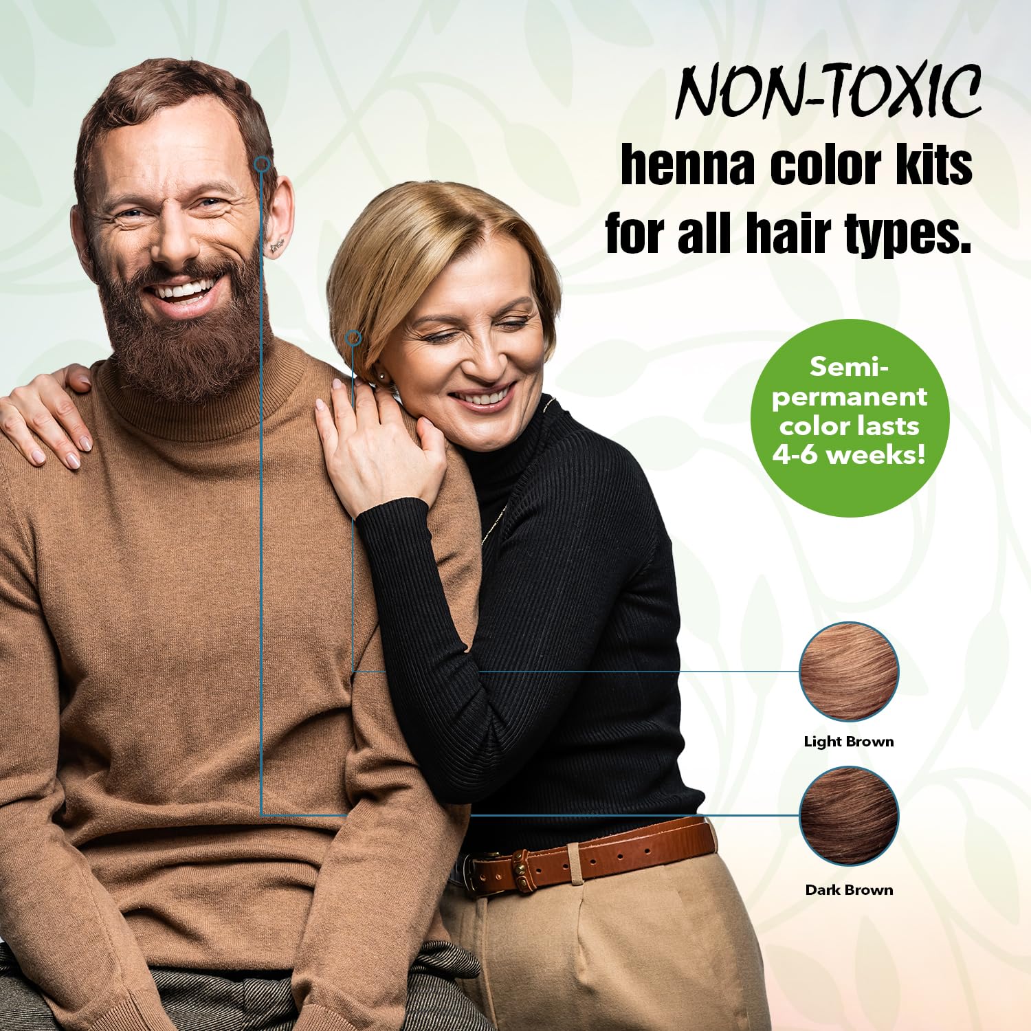 Buy now Light Mountain Henna Hair Color & Conditioner, Color the Gray - Dark Brown Hair Dye for Men/Women, 2-Step Chemical-Free, Semi-Permanent Hair Color for White, Gray, and Blonde Hair, 7 Oz (Pack of 2) at indiglob india