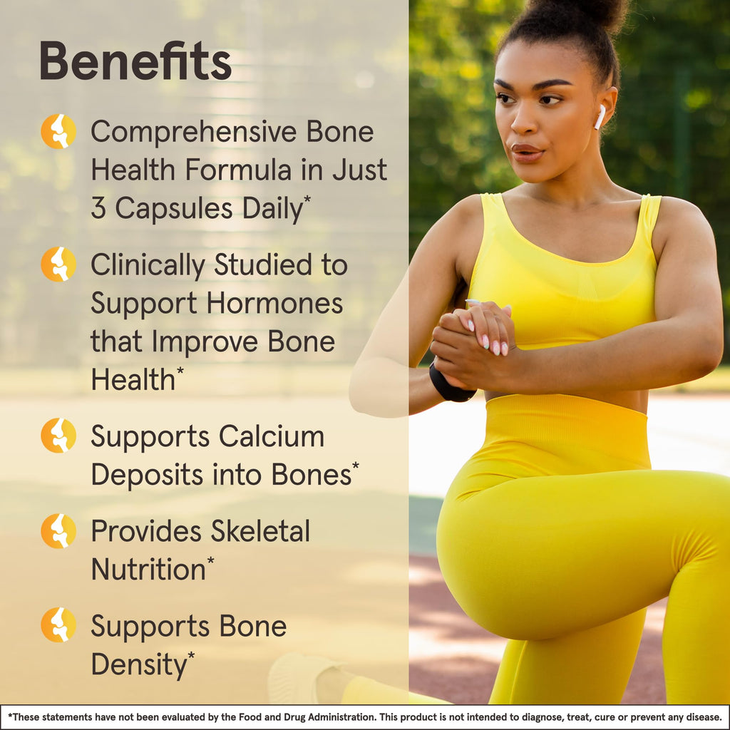 Jarrow BoneUp Three Per Day, Vitamin D3 and Calcium, 180 Capsules | For Bone Density and Skeletal Nutrition, K2 (as MK-7), 60 Day Supply, Take 3 Per Day