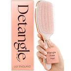 Lily England Detangler Hair Brush for Women for Curly Wet & Dry Hair, Rose