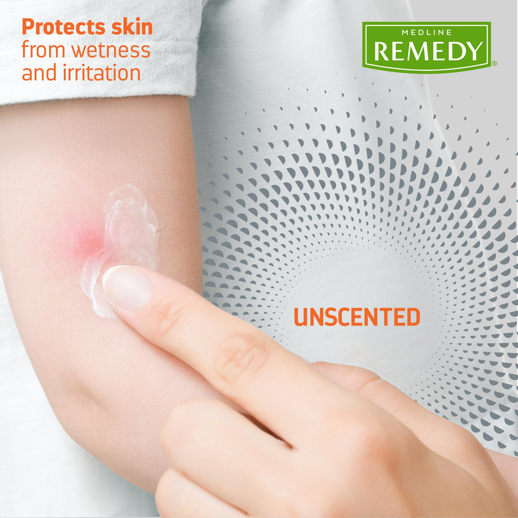 Medline Remedy Specialized Clear Zinc Oxide Ointment (2.5 oz Tube), Unscented, Transparent Protectant, Incontinence Care, Diaper Rash, Wetness Protection, Soothing, Hypoallergenic, Adults, Children