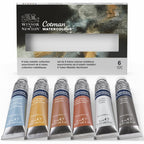 Buy now Winsor & Newton Cotman Watercolor Paint Set, Field Pocket Set, 12 Half Pan w/ Brush, Sponge, Bottle at indiglob india