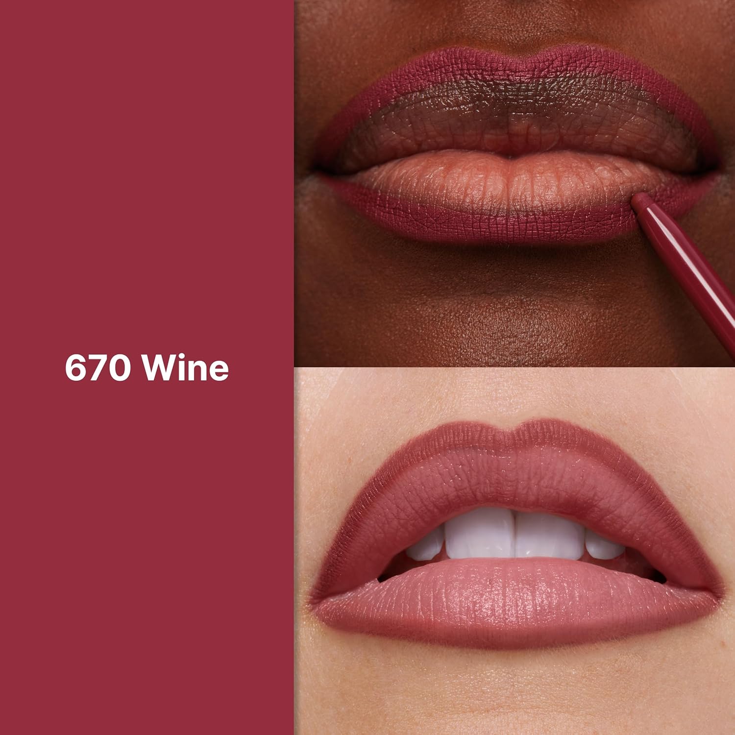 Buy now Revlon Colorstay Lip Liner Makeup with Built-in-Sharpener, Longwear Rich Colors, Smooth Application, 670 Wine, 0.01 oz at indiglob india