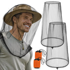 2 Pack Premium Mosquito Head Nets, Ultra Large Bug Net for Head